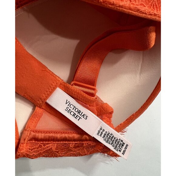 Victoria's Secret Shine Strap Push-Up Bra in Hibiscus Orange - Picture 5 of 5